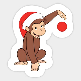 Curious George Natal Sticker